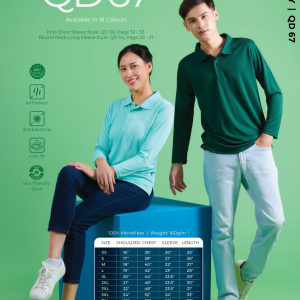 T Shirt Microfibre Collar Long QD67