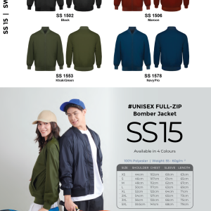 Uniform Jacket Sweatshirt Hoodie Full Zip SS 15