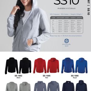 Jacket Hoodies Full Zip Sweatshirt SS10