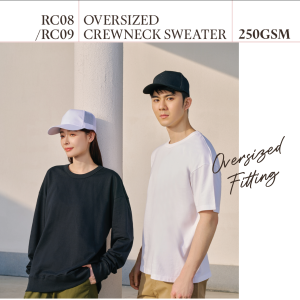T Shirt Cotton Round Neck RNSS Oversize RC0809