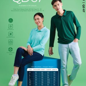 T Shirt Microfibre Collar Long QD67