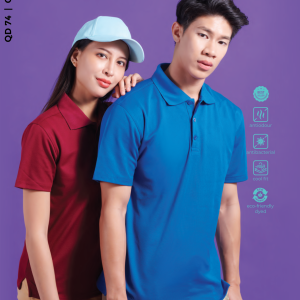 T Shirt Cotton Collar Quick Dry QD 74