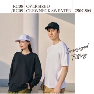 T Shirt Cotton Round Neck RNSS Oversize RC0809